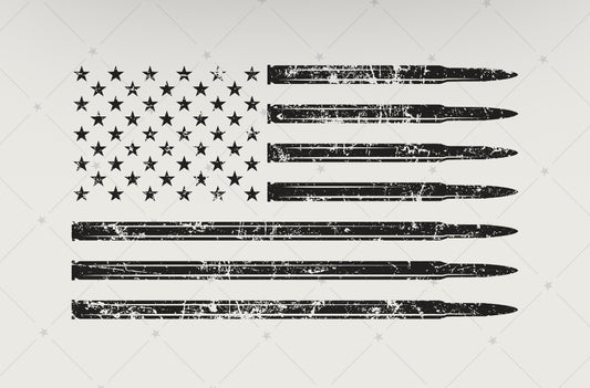 Grunge Bullet Flag