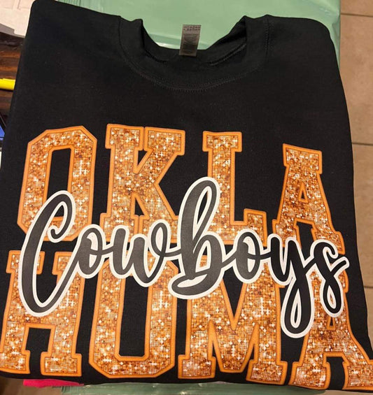 Oklahoma Cowboys Glitter