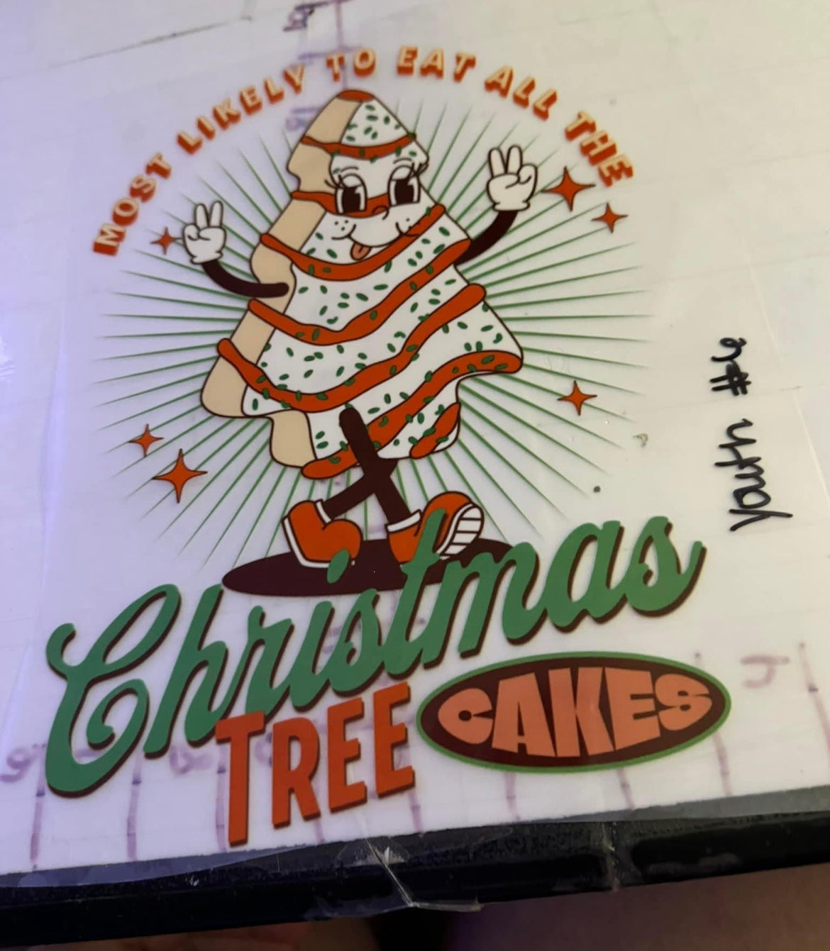 Most likely to eat all the Christmas tree cakes