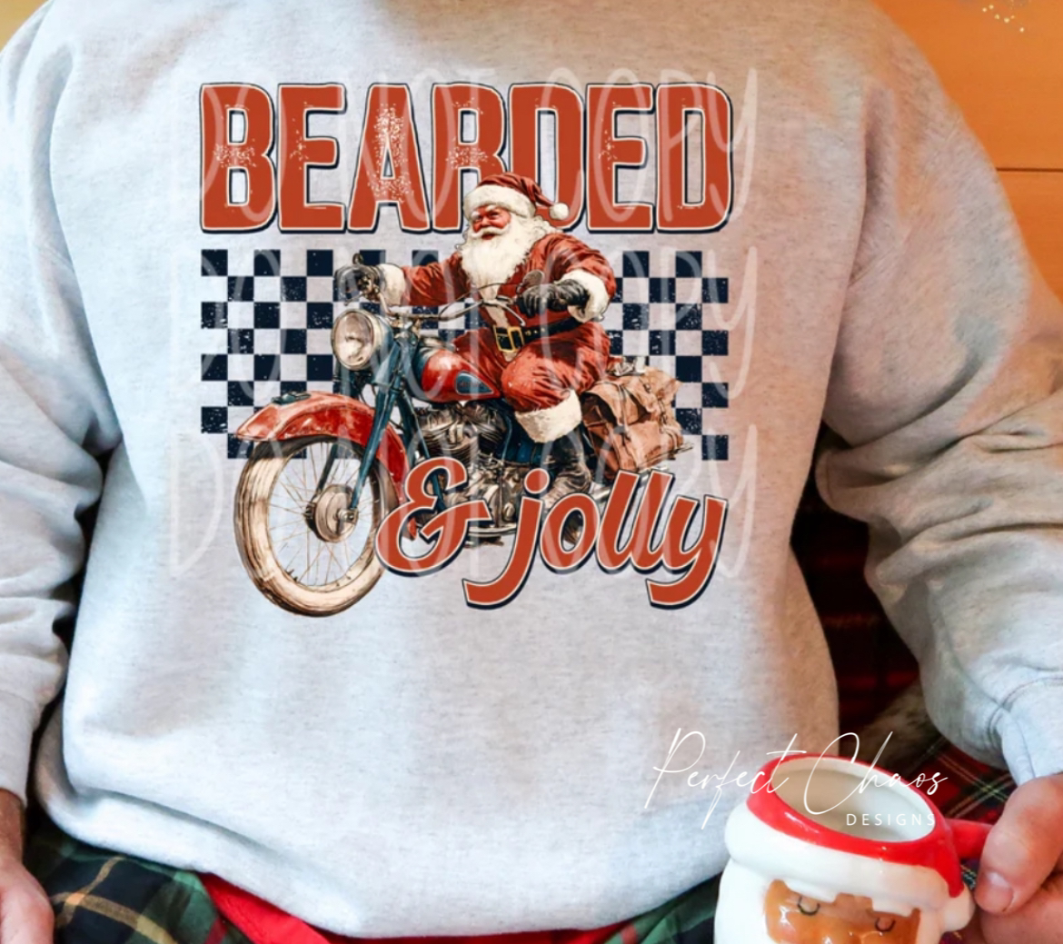 Bearded and jolly