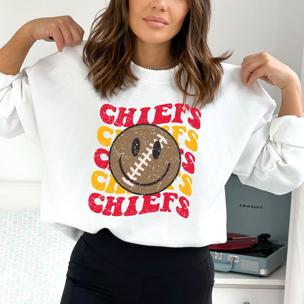 Chiefs Happy Face - in stock