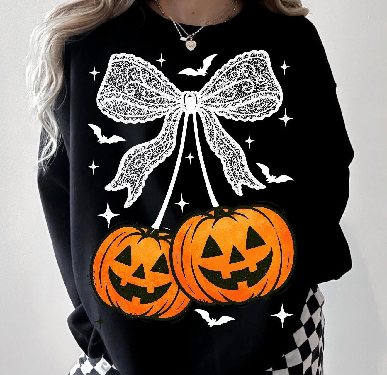 Pumpkin Lace Bow