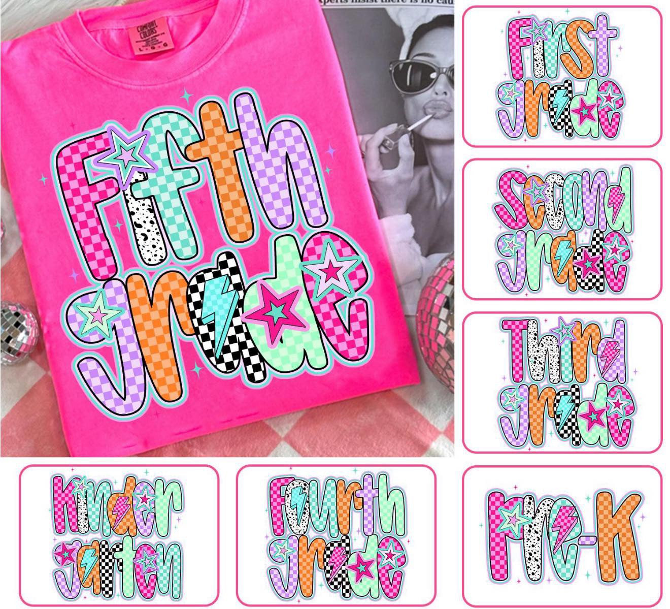 Girly Checkered Grade
