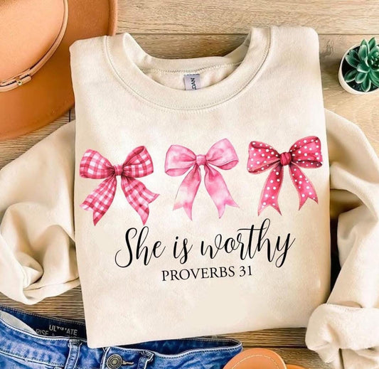 She is worthy
