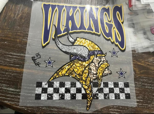 Vikings Glittered like Checkered