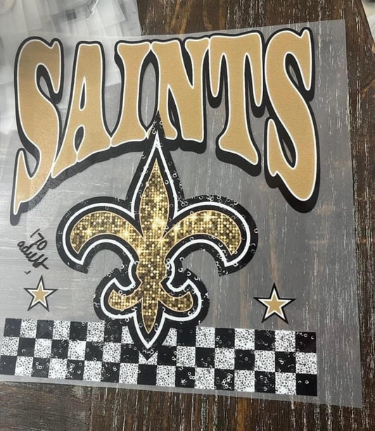 Saints Glitter Like Checkered