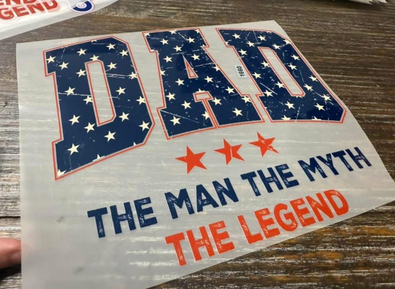 Dad The man the myth the legend stars
