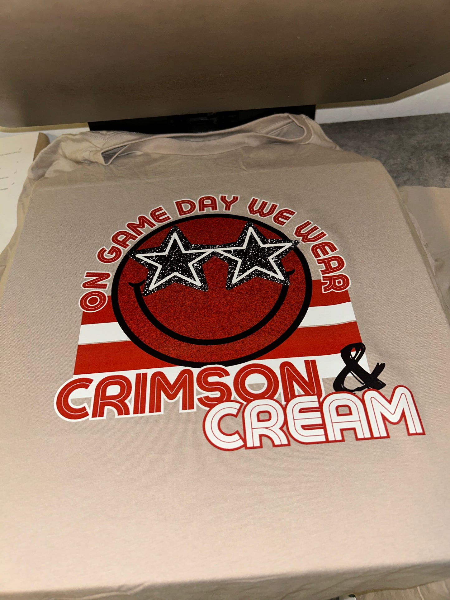 On Game Day we Wear Crimson & Cream