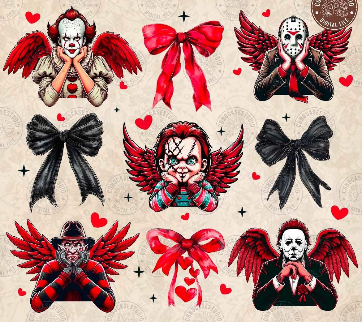 Halloween Angel Wings + Bows