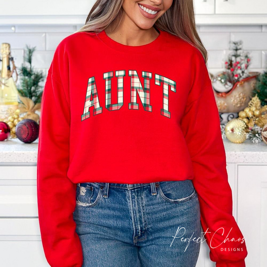 Aunt Christmas Plaid