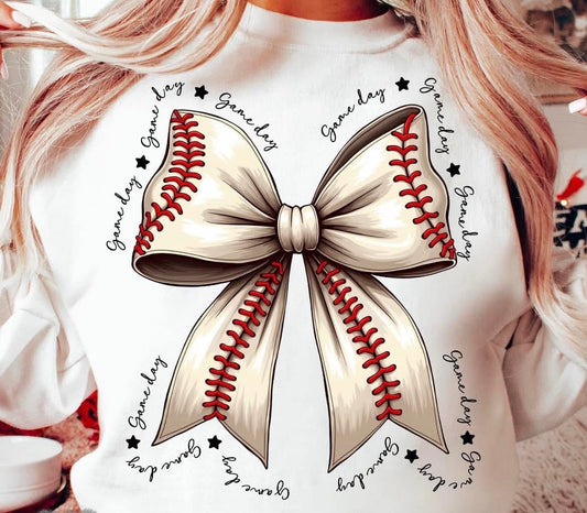 Game Day Baseball Bow