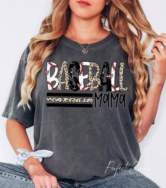 Baseball mama Leopard