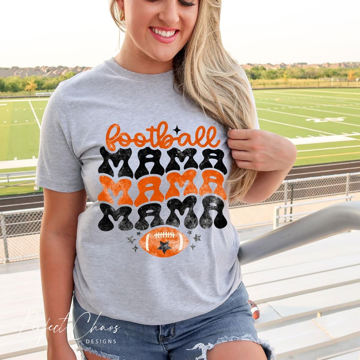 Football Mama Stacked