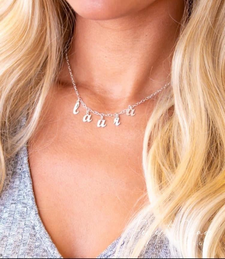All Lowercase Pendant Name Necklace