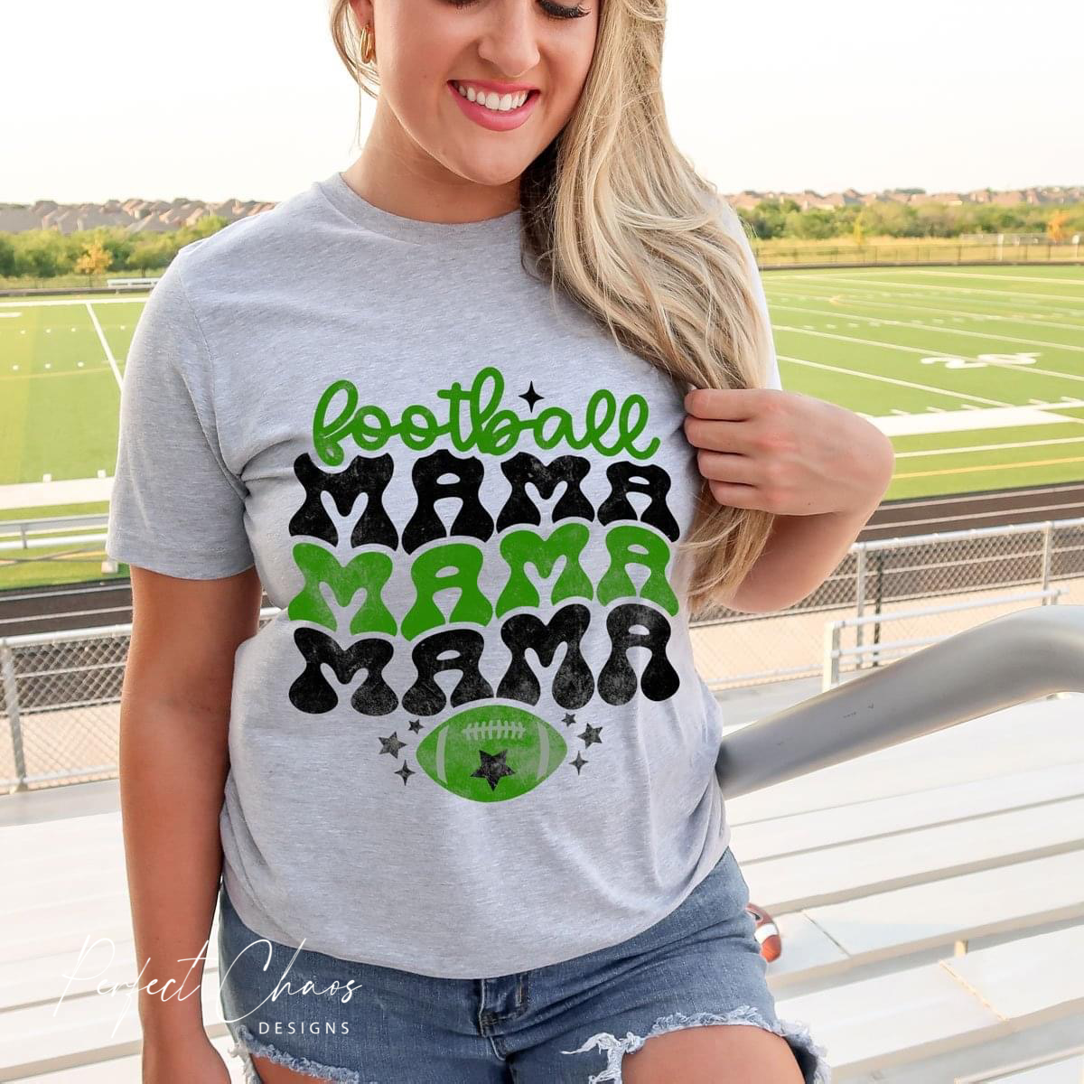 Football Mama Stacked