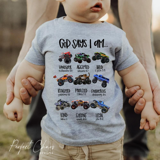 God says i am... Monster Trucks