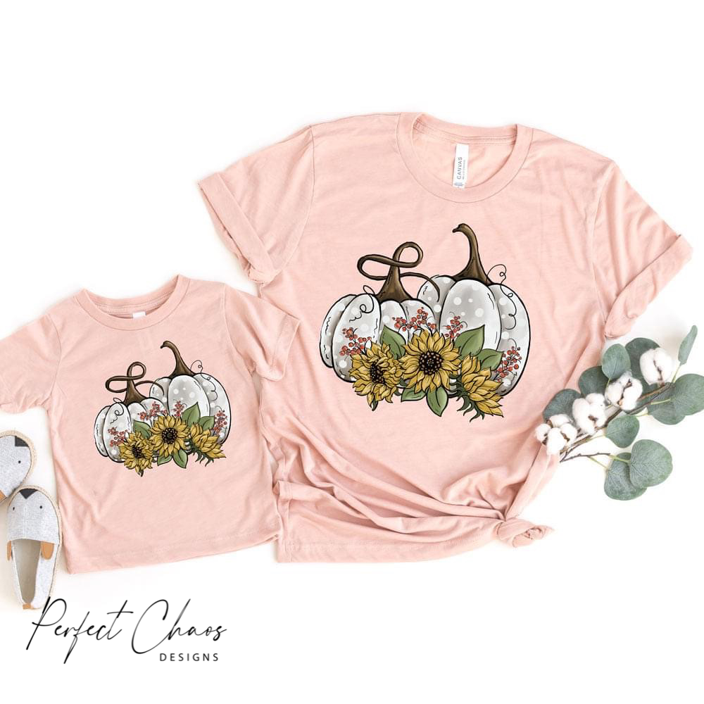 Sunflowers and Pumpkins