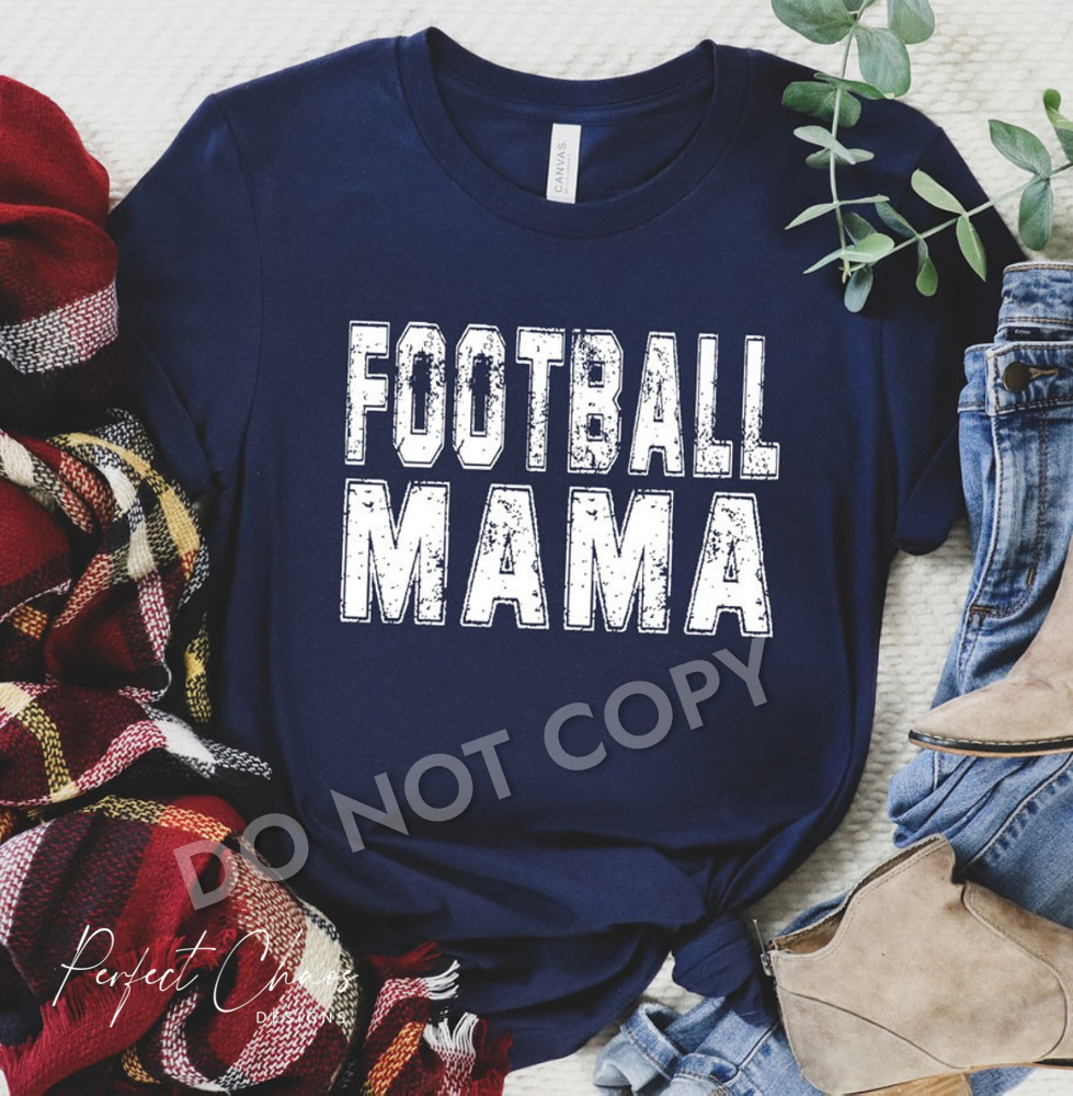 Football Mama - Distressed