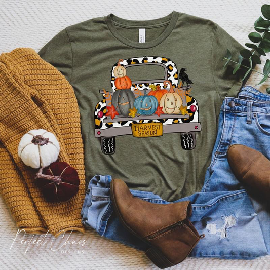Fall Vintage Leopard Truck