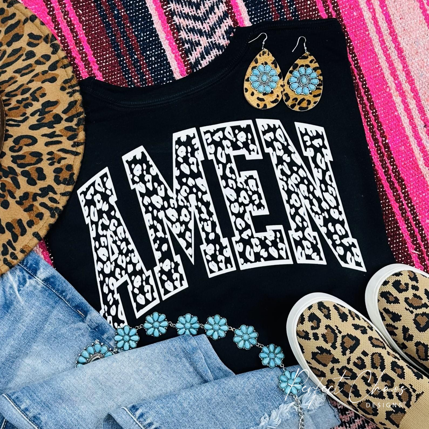 Amen Leopard - White