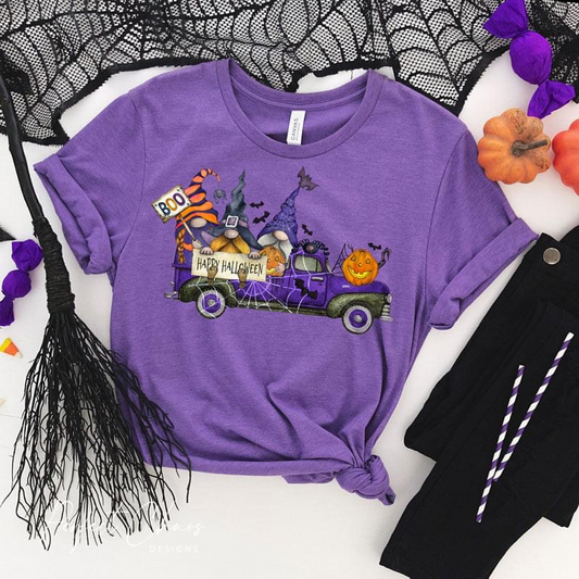 Happy Halloween - Purple Truck