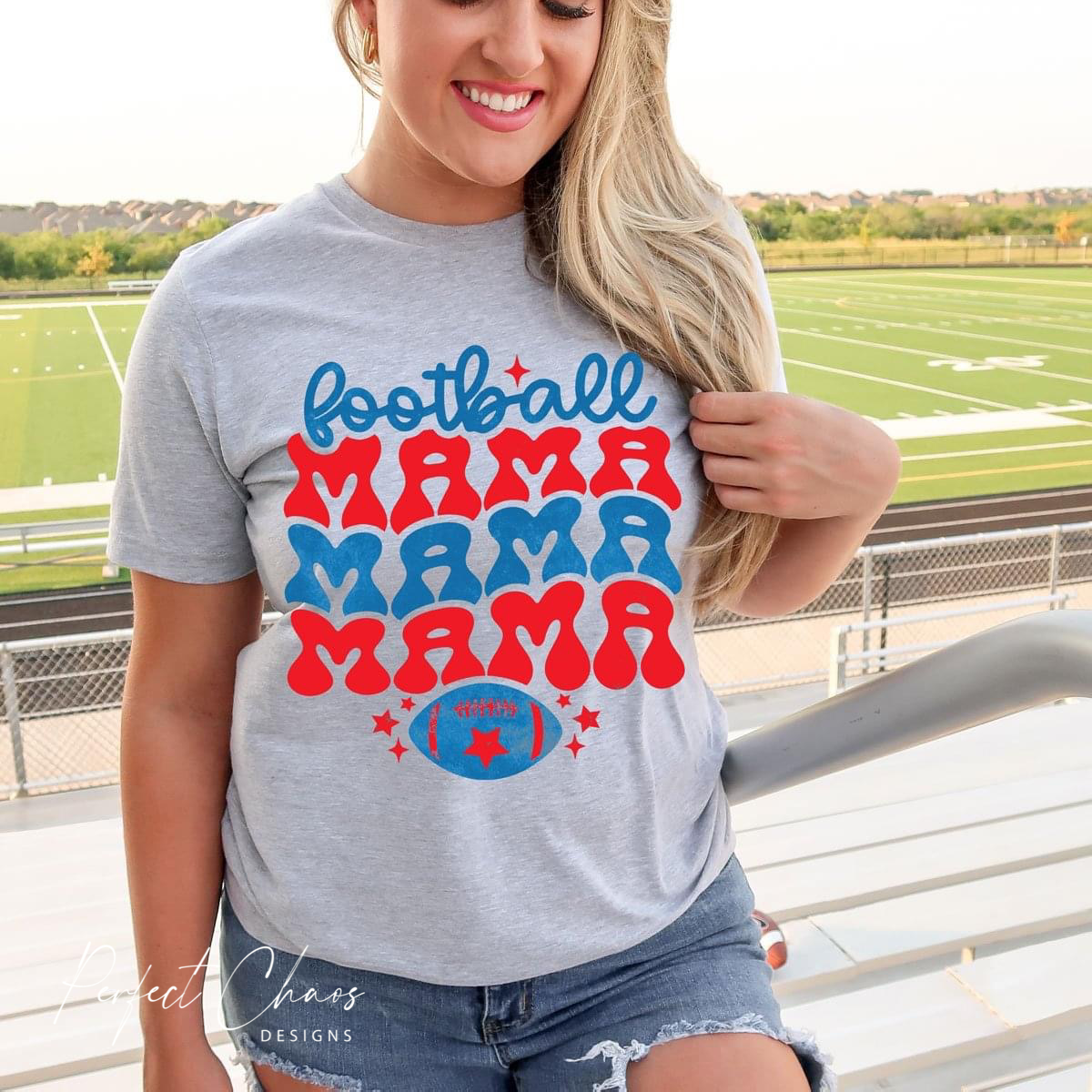 Football Mama Stacked