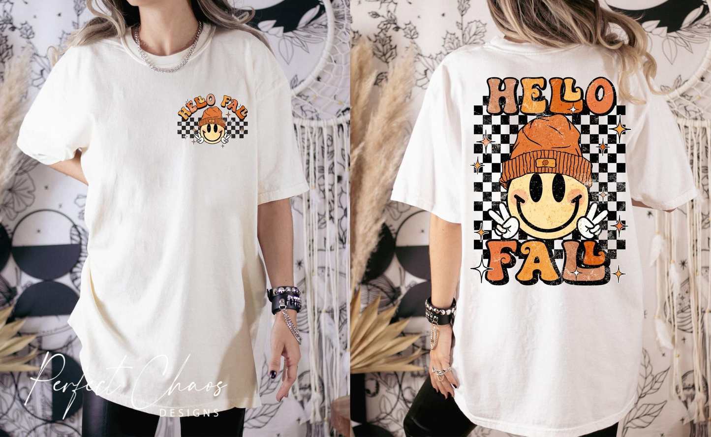 Hello Fall Checkered