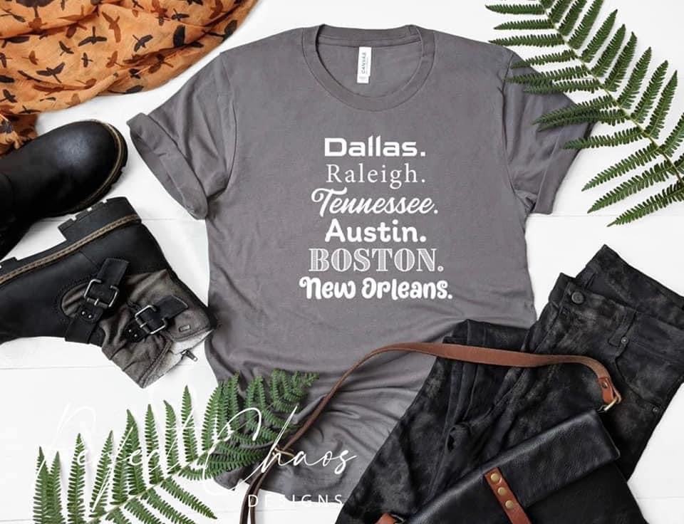 Dallas. Raleigh.