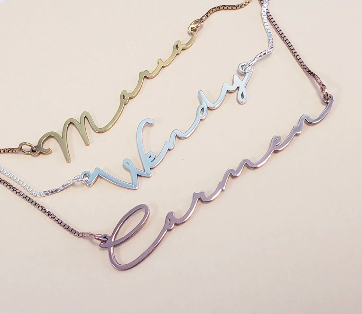 Signature Thin and Dainty Personalized Necklace