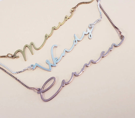 Signature Thin and Dainty Personalized Necklace