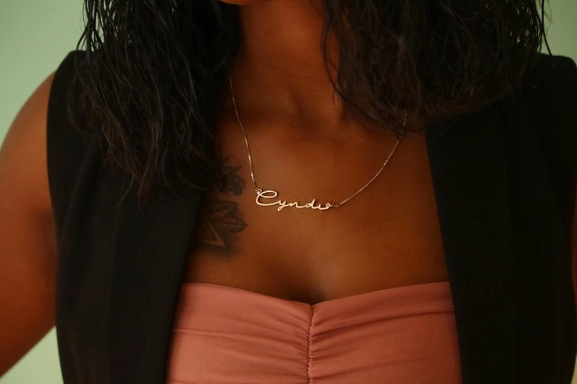 Signature Thin and Dainty Personalized Necklace