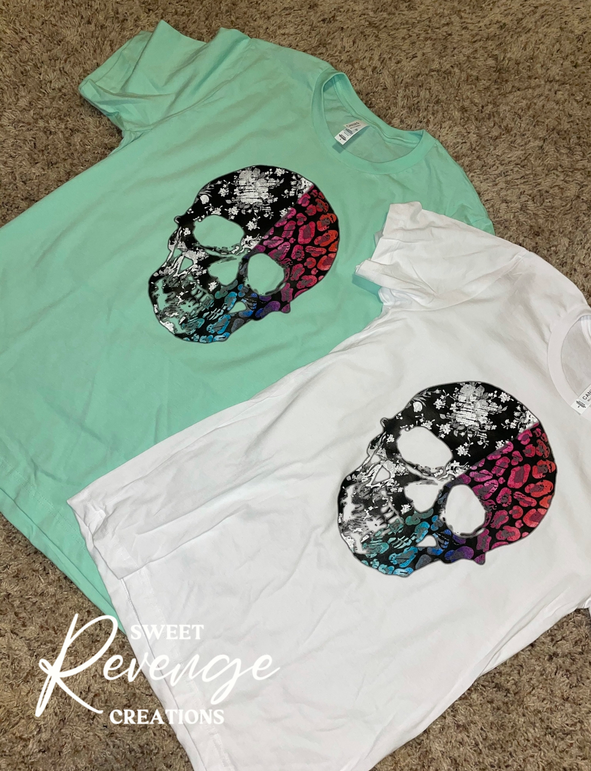 Split Color Skull