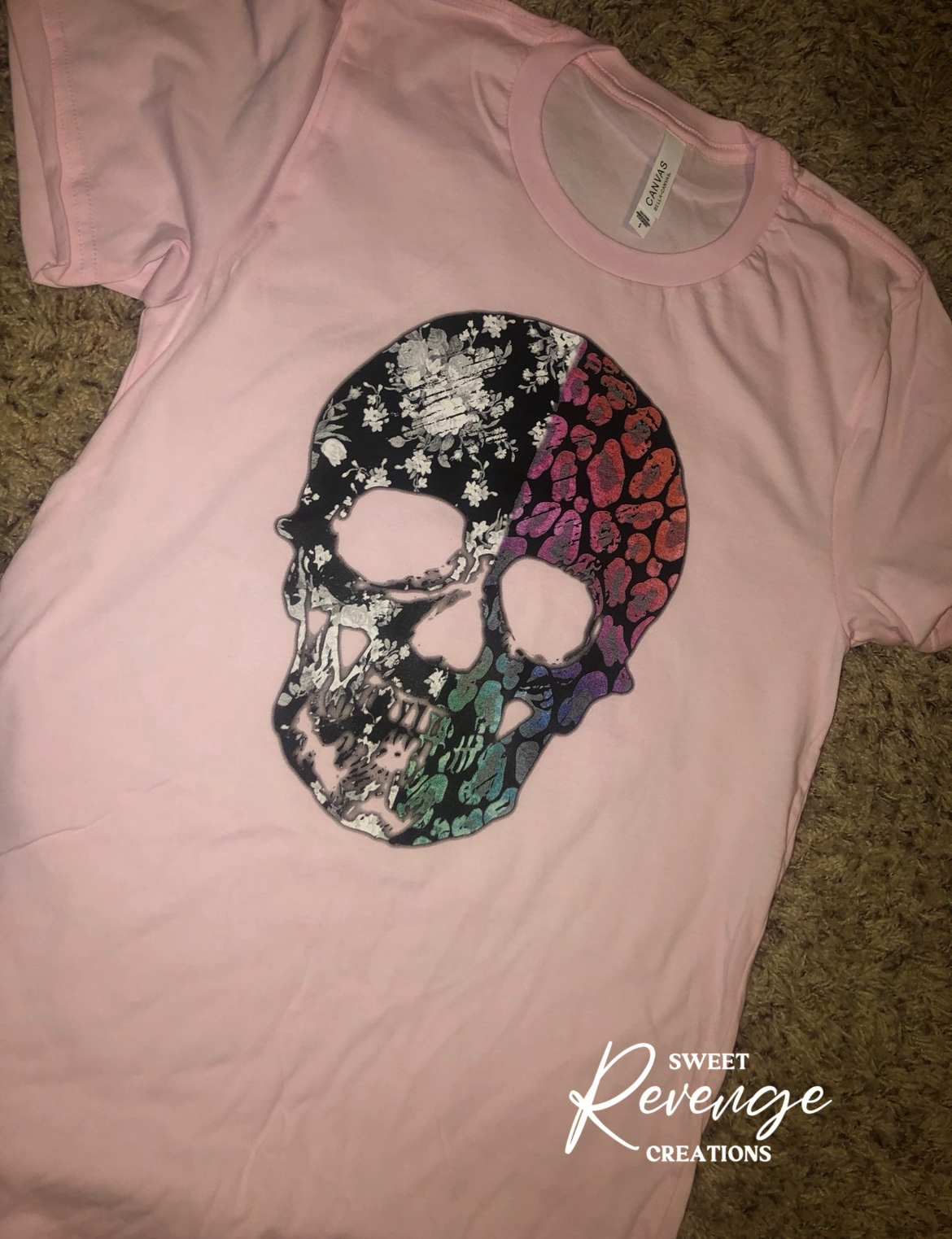 Split Color Skull