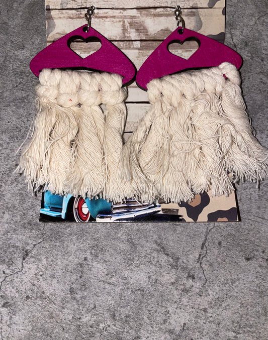 Pink Heart Earrings
