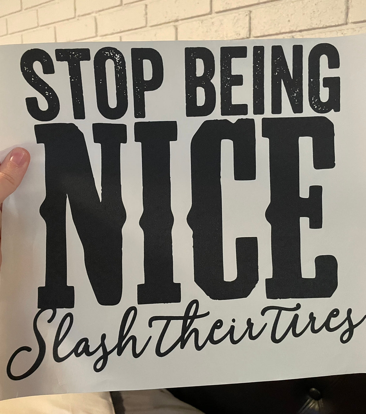Stop being Nice